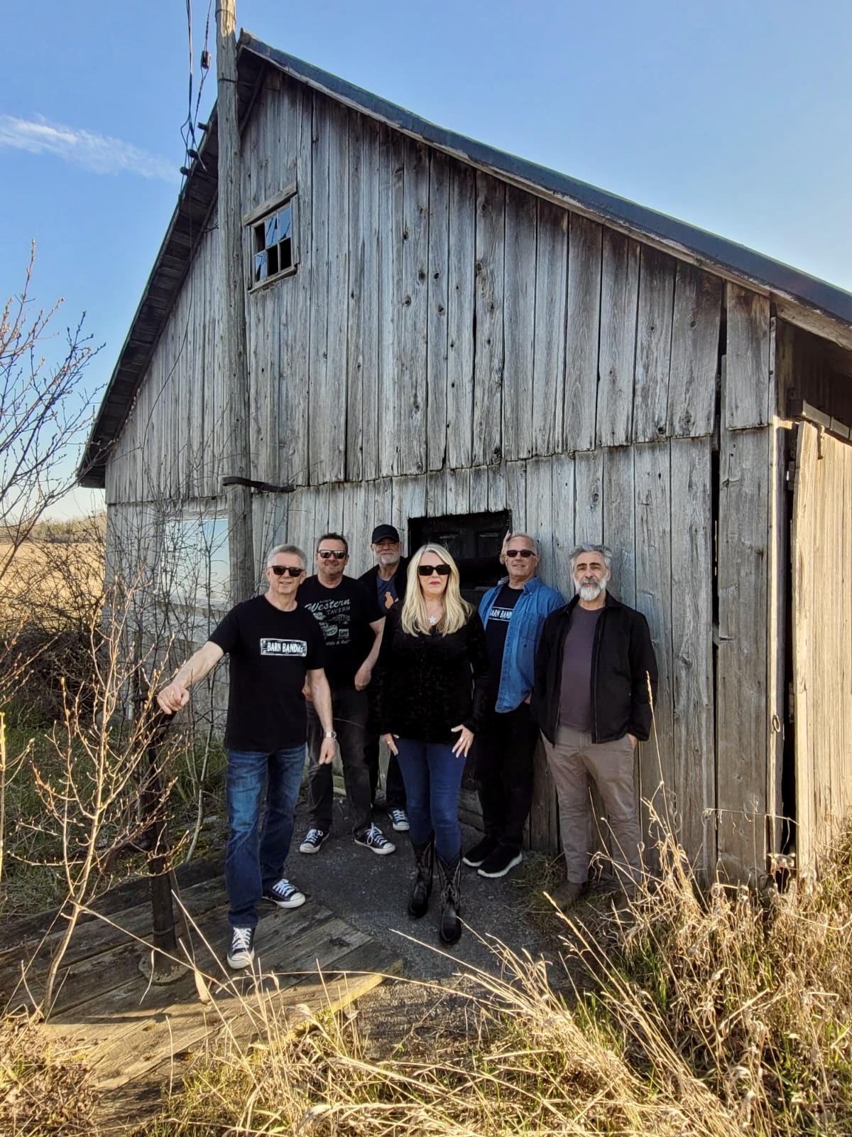 BARN BANDits outside a County barn